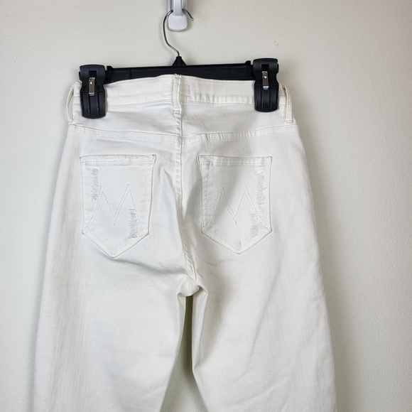 MOTHER Stunner Zip Ankle Step Fray Jeans in Little Miss Innocent 25 - Picture 4 of 9